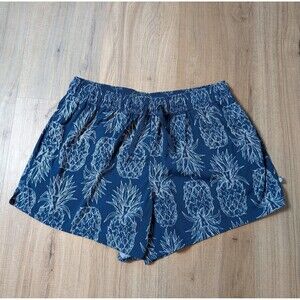 NWOT Lauren James Size M Shorts  Pineapple Print Pockets Performance Preppy Cute